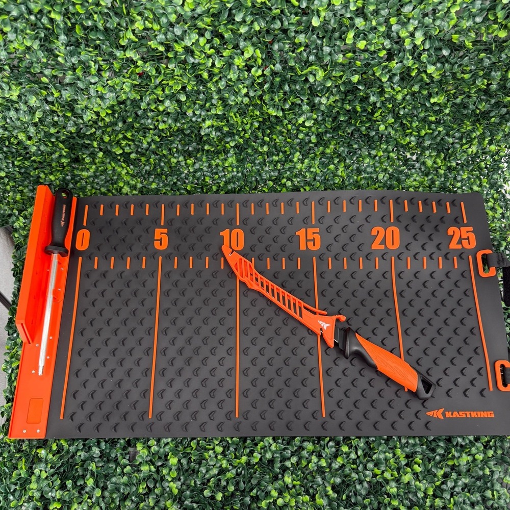KastKing EZ Fillet Processing Combo Fish Cleaning Mat Knife Sharpening Steel Set